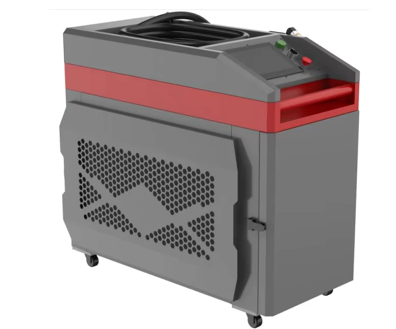 2000W Continuous Fiber Laser Cleaning Machine Handheld Device for Rust Removal on Aluminum Acrylic Wide Material Application