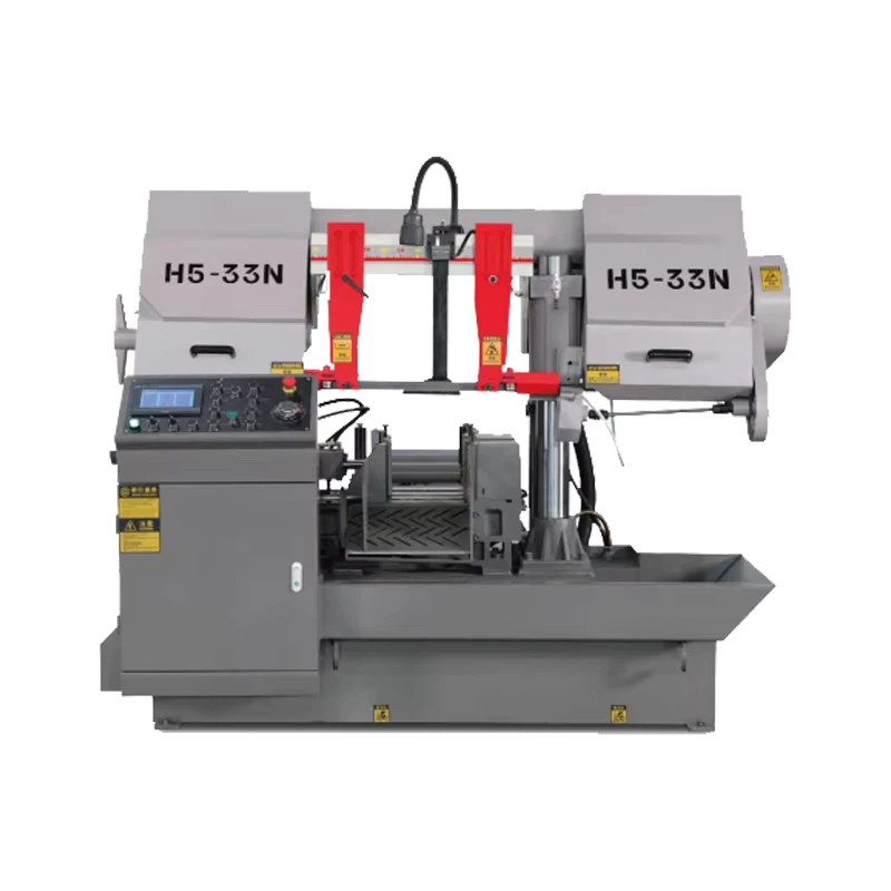 330mm CNC Band Saw Horizontal Aluminum Profile Cutting Machine Hydraulic Pipe Cutting with Auto Feed