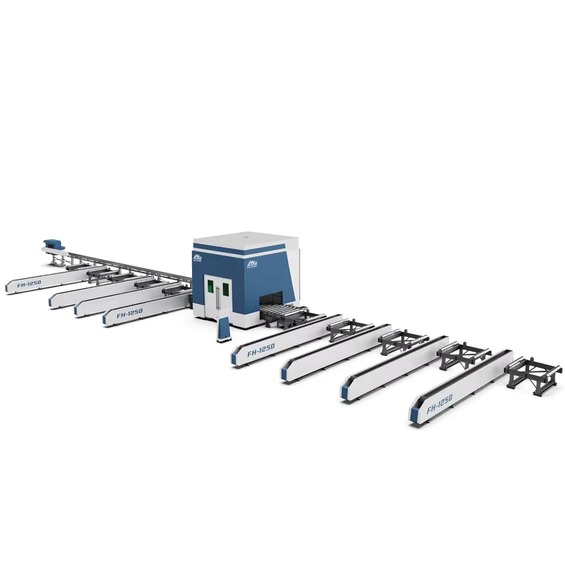 3D 5 Axis 20kw Automatic Loading and Unloading H-shaped Steel Beam Profile CNC Laser Cutter Machines 1250 with WisNest