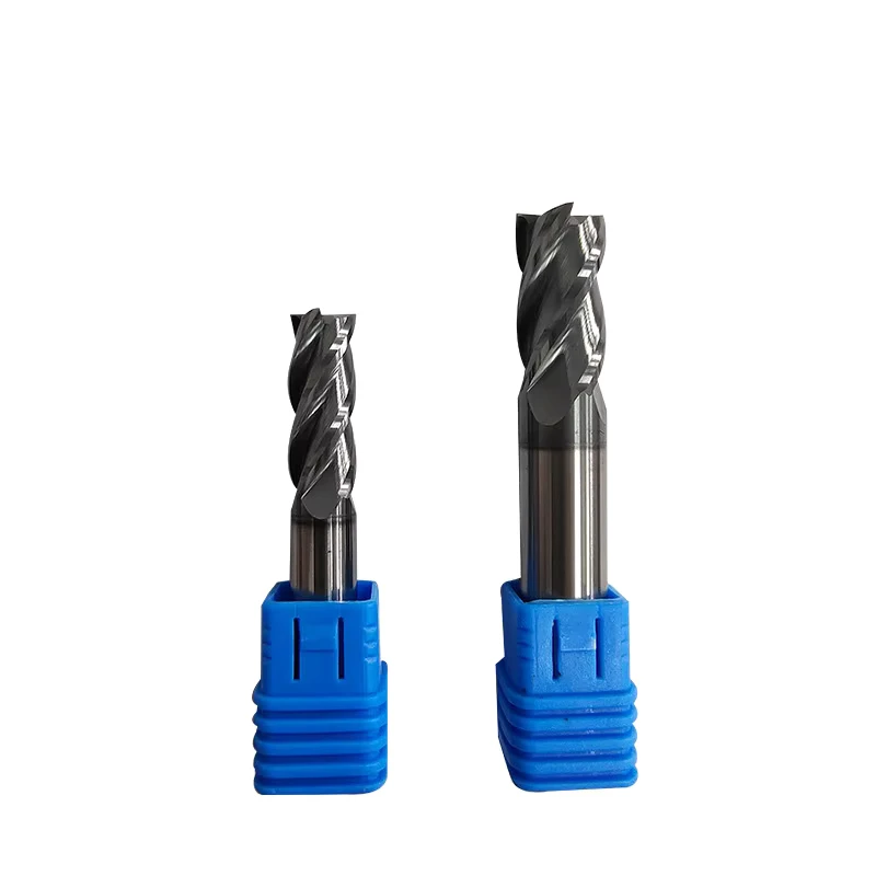 4 Flutes Solid Carbide End Mill Black Coating CNC Milling Cutter for Stainless Steel Machining