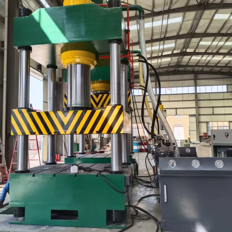 600T Four-column Three-beam Hydraulic Press Machine for Stamping Bending Steel Energy Saving