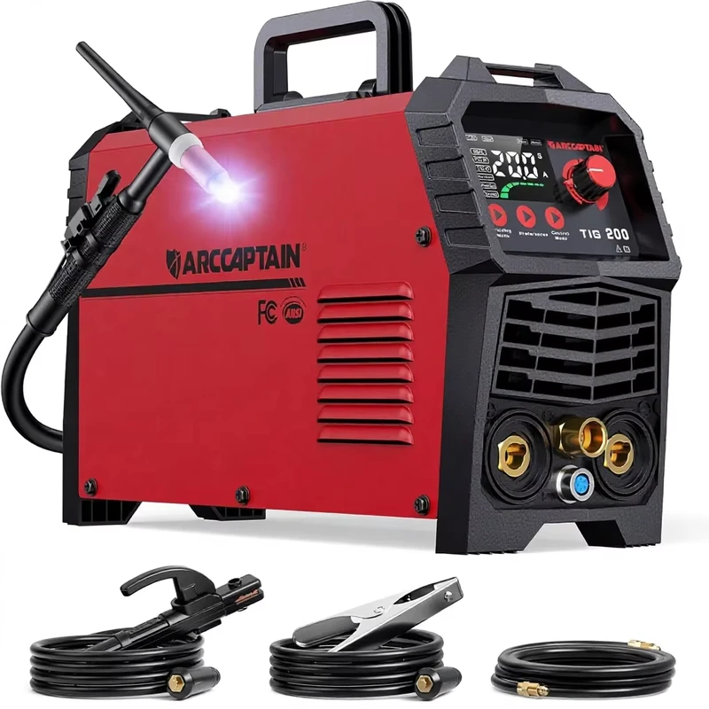 ARCCAPTAIN TIG200 Welder 2T 4T AC 200A High Frequency 110v 220v Dual Voltage 2 in 1 TIG Welding Machine