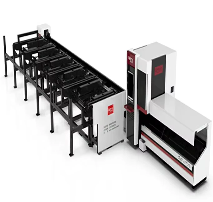Aluminium Profile Laser Cutter CNC 2000w H Beam Tube Laser Cutting Machine