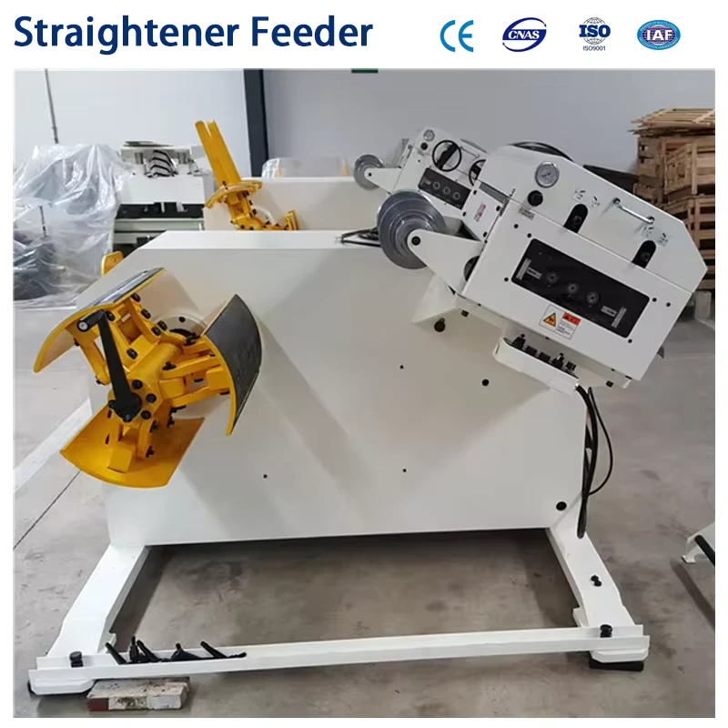Automatic Coil Straightener Feeder 2 in 1 Uncoiling Leveling Equipment for Metal Sheet Stamping Press Line