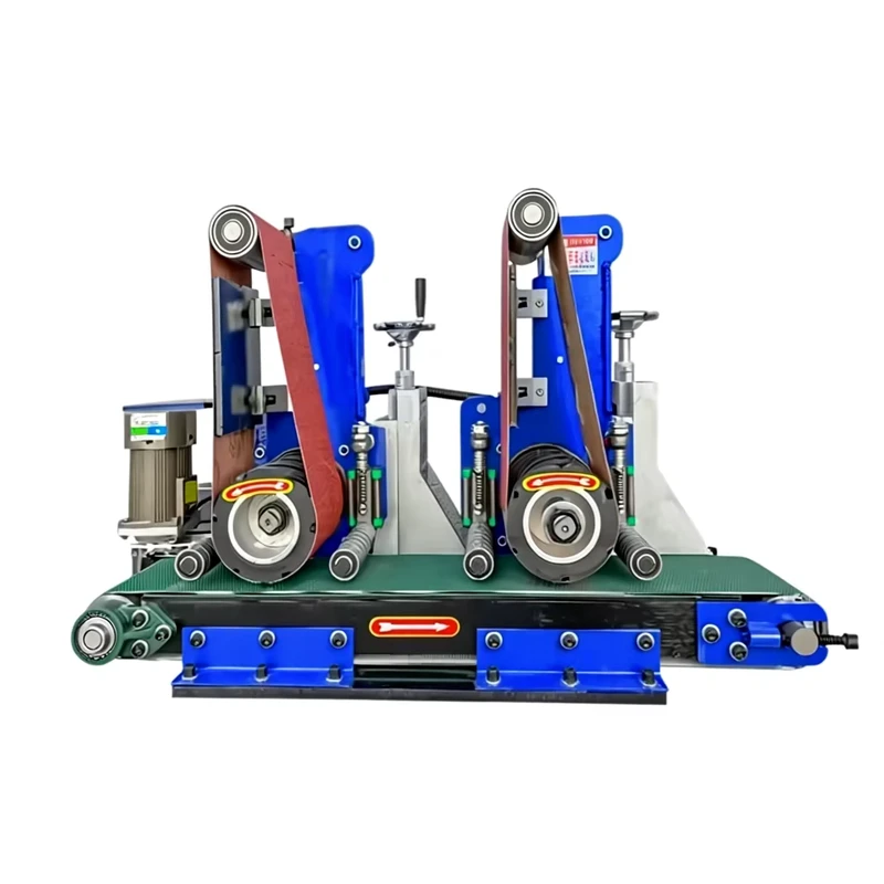 Automatic Metal Sanding Polishing Flat Grinding Machine with Disc Deburring Tool Gearbox Motor Core Components