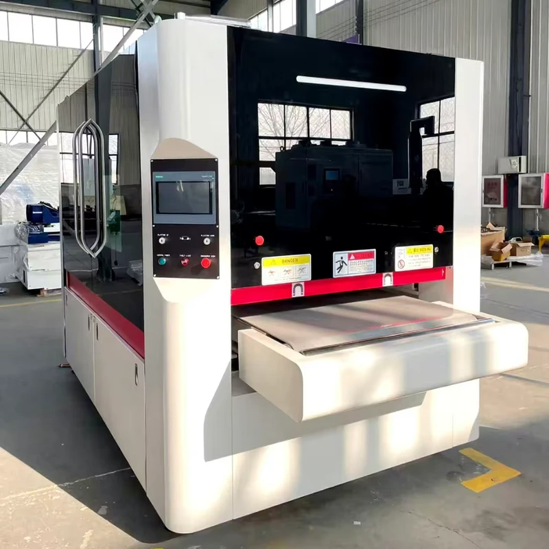 Automatic Sheet Metal Deburring Machine for Laser Cut Parts Edge Rounding Grinding and Surface Finishing