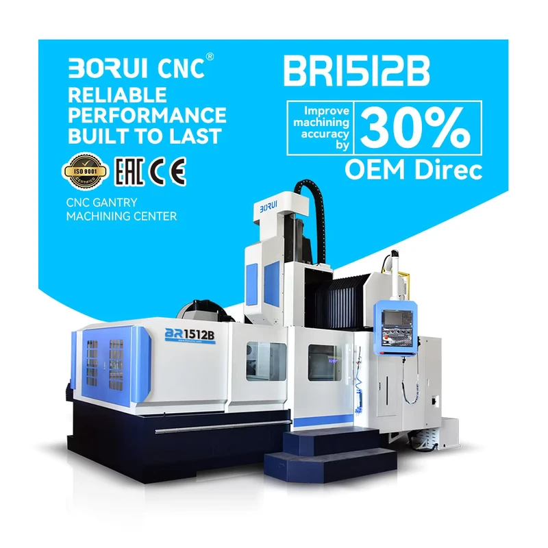 BR1512B Compact CNC Gantry Machining Center With Integrated Tool Changer For Small Scale Die And Precision Part Manufacturing