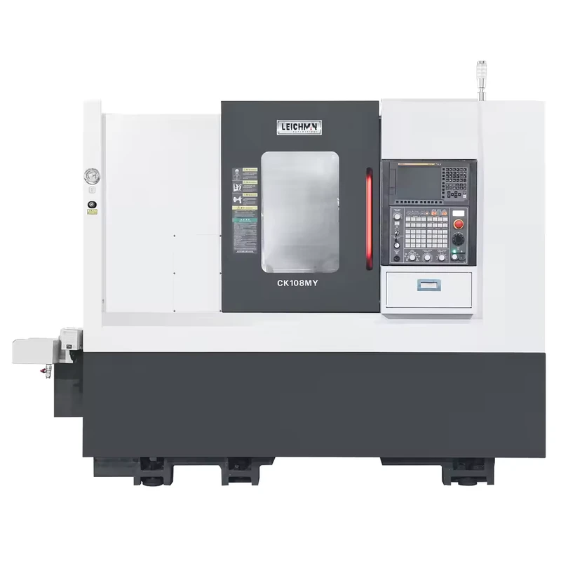BT55 12 Positions Power Tool Turret CNC Turning and Milling Machine CK108MY With 4 Axis for Metal Processing
