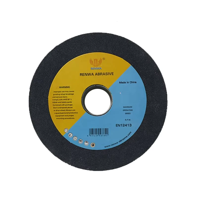Black Silicon Carbide Grinding Wheel 100mm Abrasive Disc Fiberglass Backing OEM Medium Sharpening Polishing