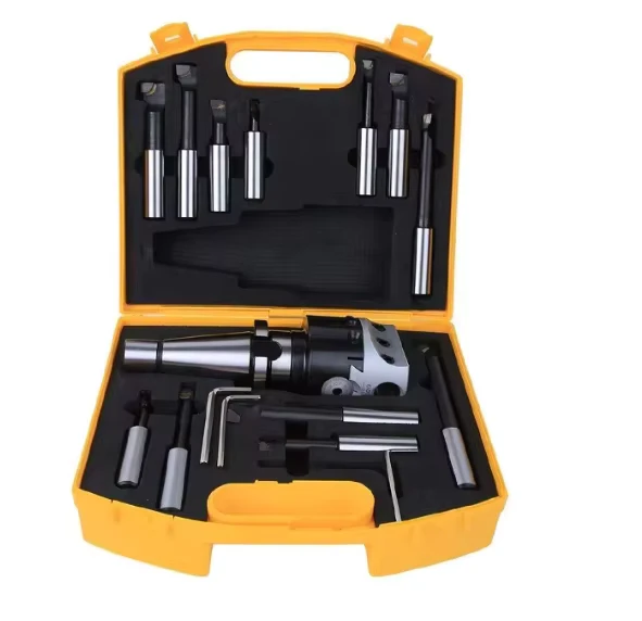 Boring Head Set with 6 Boring Bars for Metalworking Industrial Use