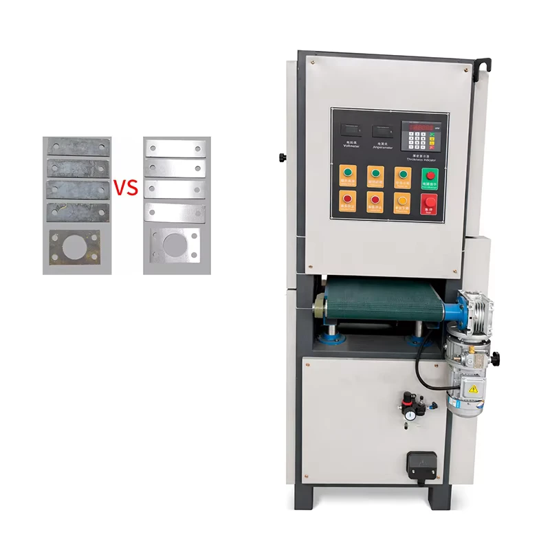 CNC Automatic Metal Surface Finishing Machine Rust Removal Polishing Brushing for Steel Plate 400mm 800mm 1500mm Width