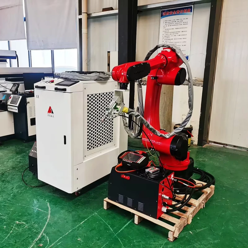 China Tig Mig Robot Welder For Steel Aluminum Alloy 6000w 3000w 2000w 1000w Robotic Automatic Fibre Laser Metal Welding Machine