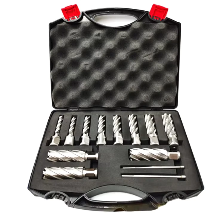Customizable 13 piece Hss High speed Steel Annular Cutter Set Metal Drilling Tool for Drilling Holes With Accessories