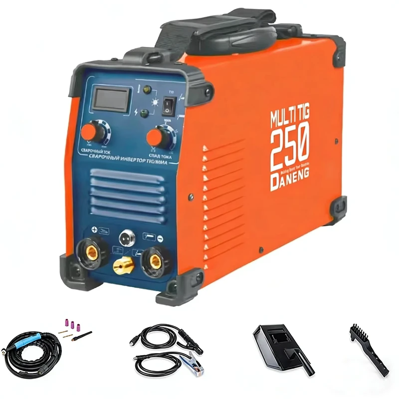 DANENG TIG MMA Welding Machine Stainless Steel Aluminum Single Phase 50 60Hz CE Certified 250A Arc Welder Model TIG MMA 250DS