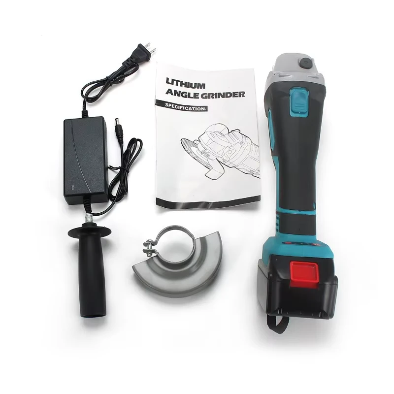 DIY Brushless Electric Angle Grinder Multifunction Grinding Cutting Polishing Hand Sanding Wheel Lithium Battery Powered
