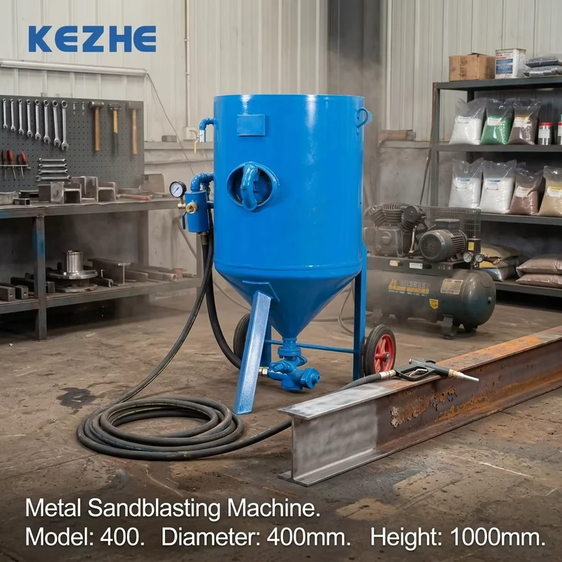 Durable Compact Easy Operate Industrial Sandblasting Equipment EXW Foshan CHINA Mobile Metal Surface Prep Unit