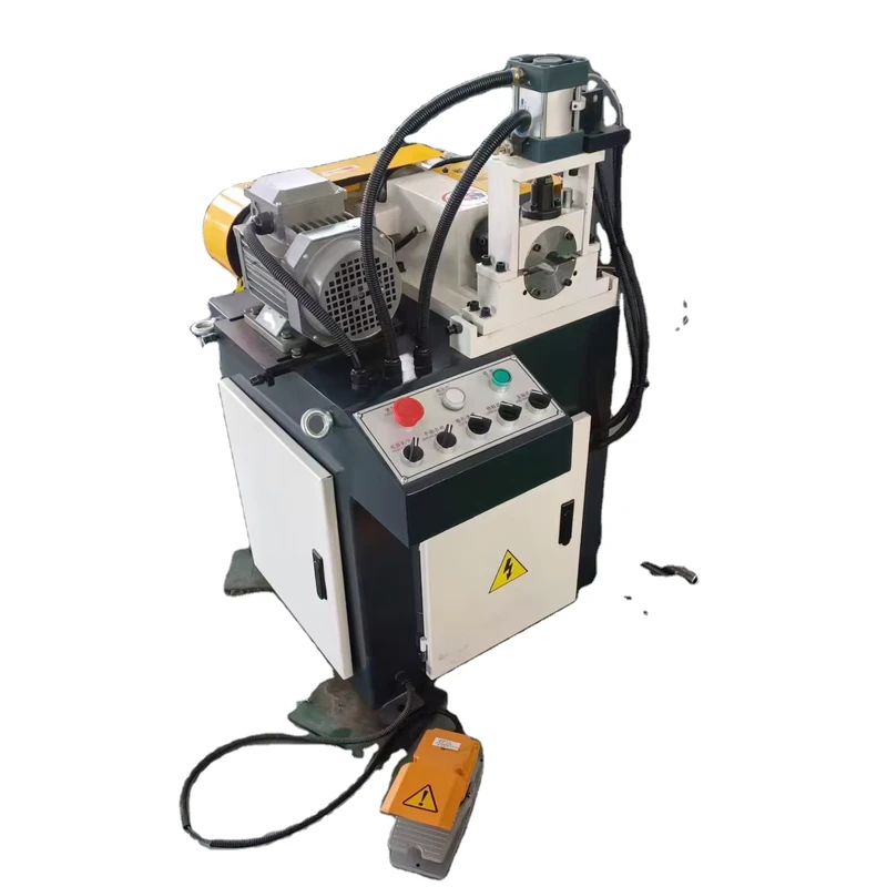 Easy Operate Automatic Pneumatic Mini Metal Single Head Chamfering Machine with Bearing and Gear for Rod Bar and Sheet Metal