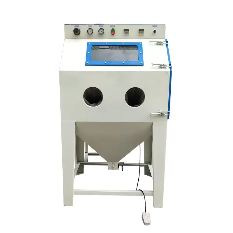 Factory Direct Sales Industrial Manual Cleaning Metal Rust Removal Equipment Sandblasting Cabinet Dry Sandblasting Machine