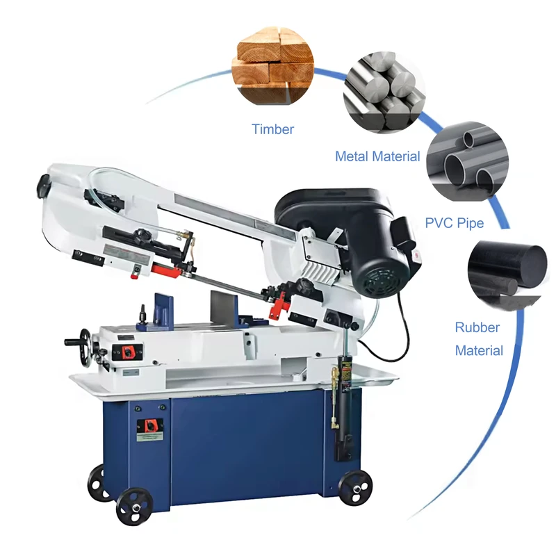 Factory Direct Supply Sierra De Banda Bandsaw BS 712N 7" Belt Drive Horizontal Metal Cutting Band Saw Machine