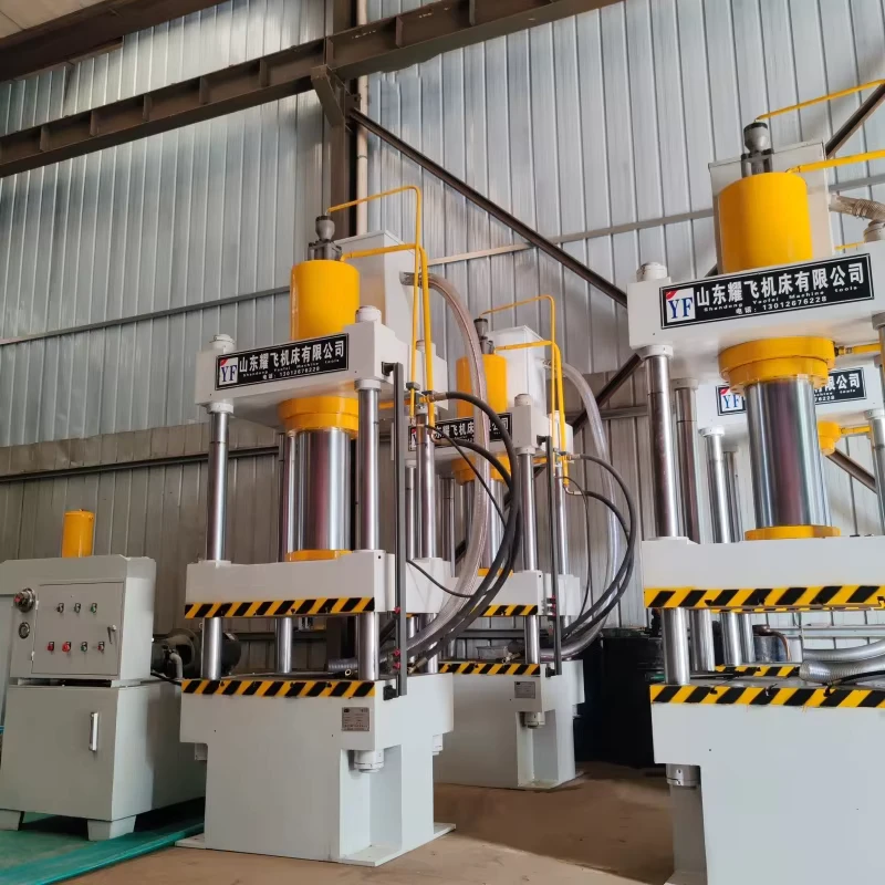 Four-column Hydraulic Punch Press Machine for Sheet Metal Forming Motor Engine Driven Gear Pump System Multifunctional