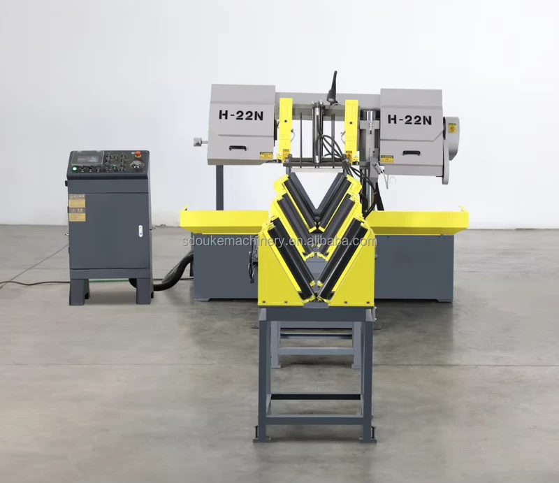 Fully Automatic Large Band Saw CNC Electric Metal Cutting Machine with Engine Motor Feeder Accessories Gear As Core Component