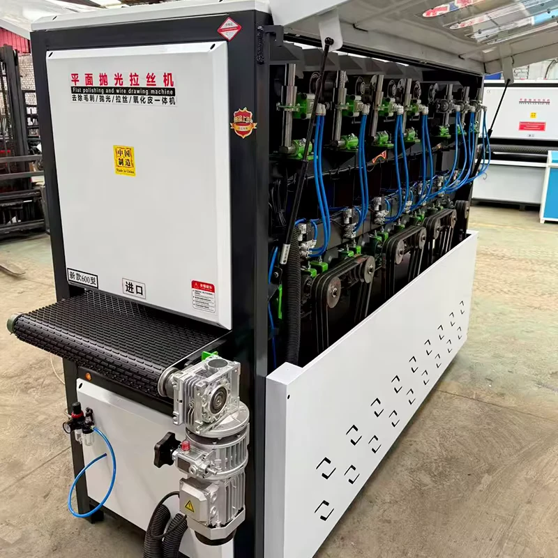 Fully Automatic Metal Sanding Grinding Deburring Rust Removal and Stainless Steel Brushing Machine