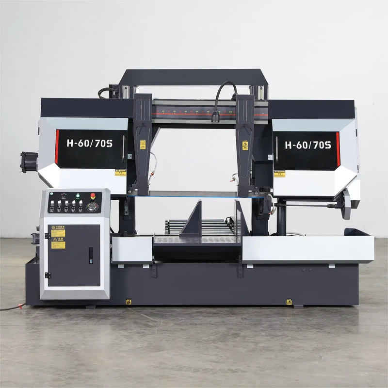 H 60 70S Alloy Stainless Steel Iron Cut Saw Horizontal Band Saw 60cm 70cm Metal Professional Cutting Equipment