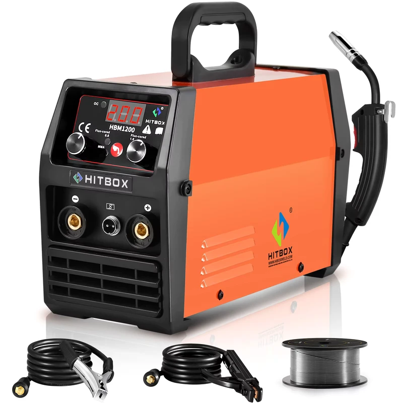 HBM1200 MIG CO2 MAG IGBT Inverter Welding Machine MMA TIG MAG MIG Welder for Stainless Steel