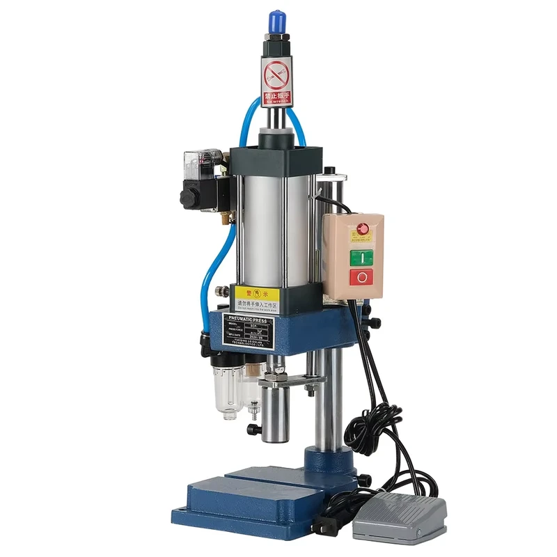 Heavy-Duty Benchtop Pneumatic Punch Press Machine with Pump 200kN for Sheet Metal Punching