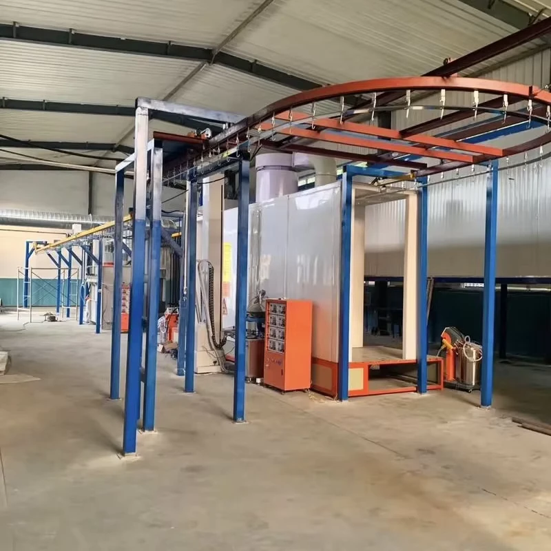 Heavy Duty Industrial Steel Profile Powder Coating Spraying Line with PLC Control and Drying Oven for Metal Structures
