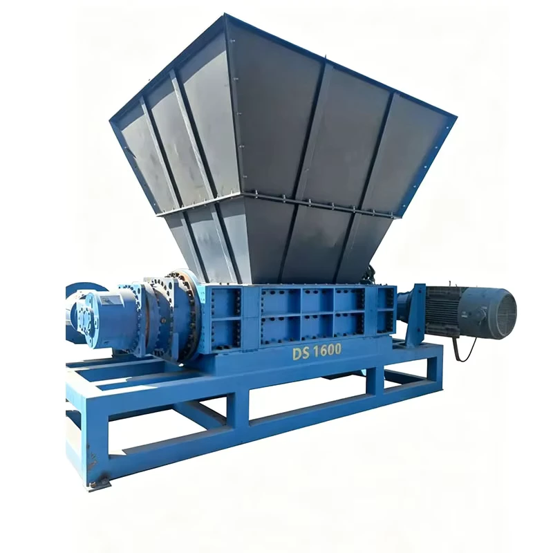 Heavy Duty Scrap Aluminum Profile Crushing Machine Metal Waste Recycling Shredding Equipment Double Shaft Shredder