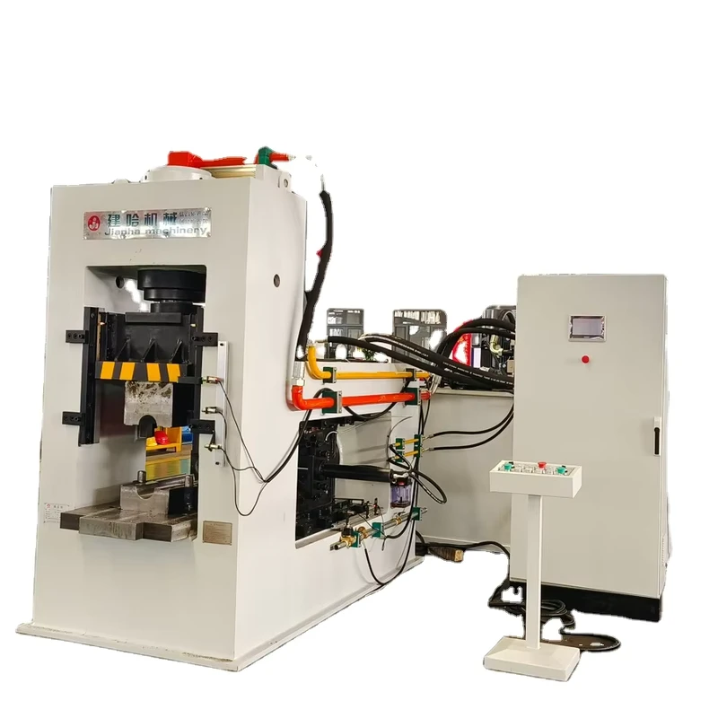 ODM High Efficiency 160T+100T Double Station Servo Hydraulic Upsetting Press with Motor & Bearing for Bolt Nut Forging