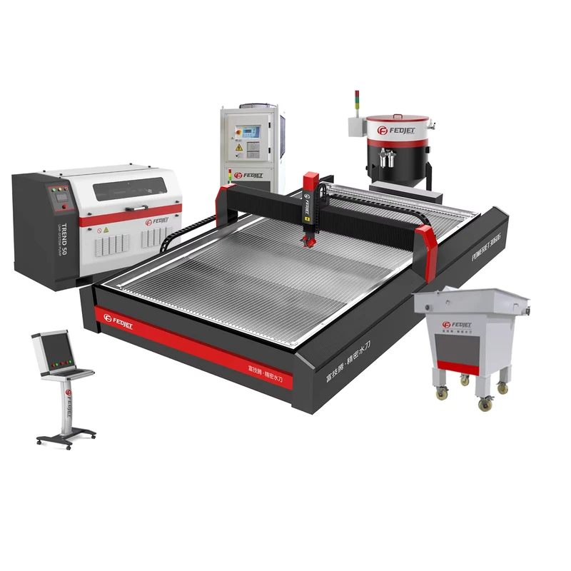 Industrial 5 Axis Abrasive CNC Steel Waterjet Cutter Machine with High Pressure Pump for Metal Tile Glass Cutting, 2500 X 1250