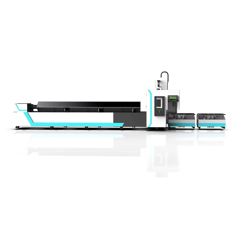 Industrial Automatic Laser Tube Cutter CNC Round Square Pipe Cutting Machine Fiber Laser Metal Profile Processing Equipment