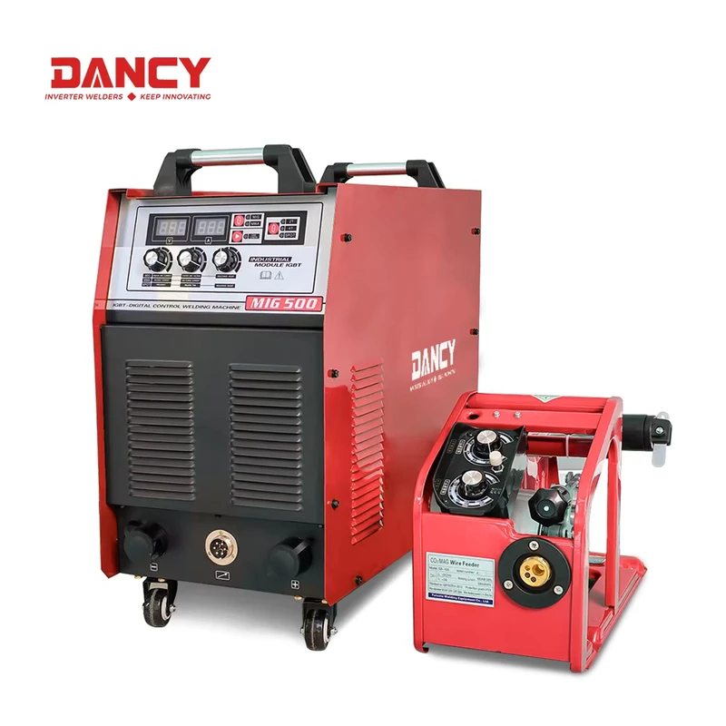 Industrial DC Inverter Soldadora MIG 380V Heavy Duty MIG500 Welding Machine CO2 Gas MIG Welders with Wire Feeder