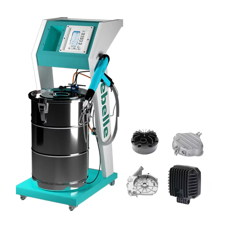Industrial Electrostatic Painting Equipment Metal Powder Coating Machine Spray Gun with PLC Motor