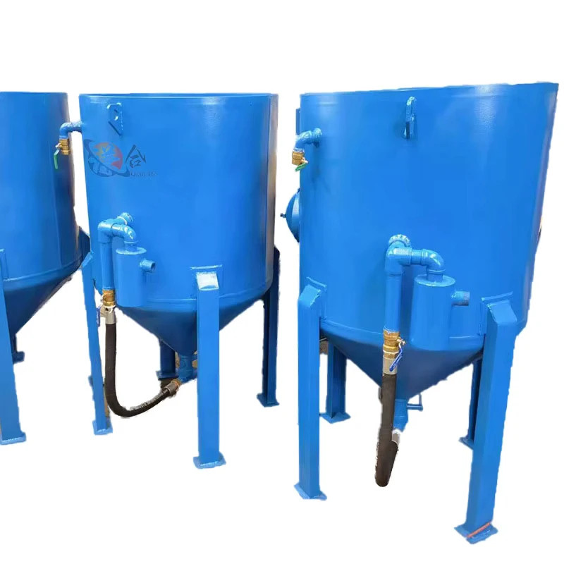 Large 1000 liter Sandblasting Machine Suitable for Automotive and Marine Polishing Refurbishment and rust Removal Operations