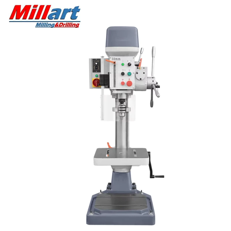 Large Stroke Vertical Drill ZB4132GP Electric Feeding Drill Press Metal Auto Tapping Machine with 360 Degree Rotary Table