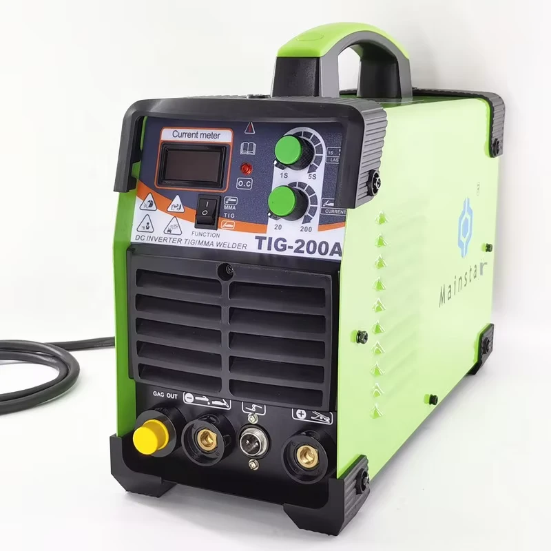 MAINSTAR TIG200A 110V 220V DC TIG Welding Machine New Stainless Steel Inverter Arc Welder with DC Motor