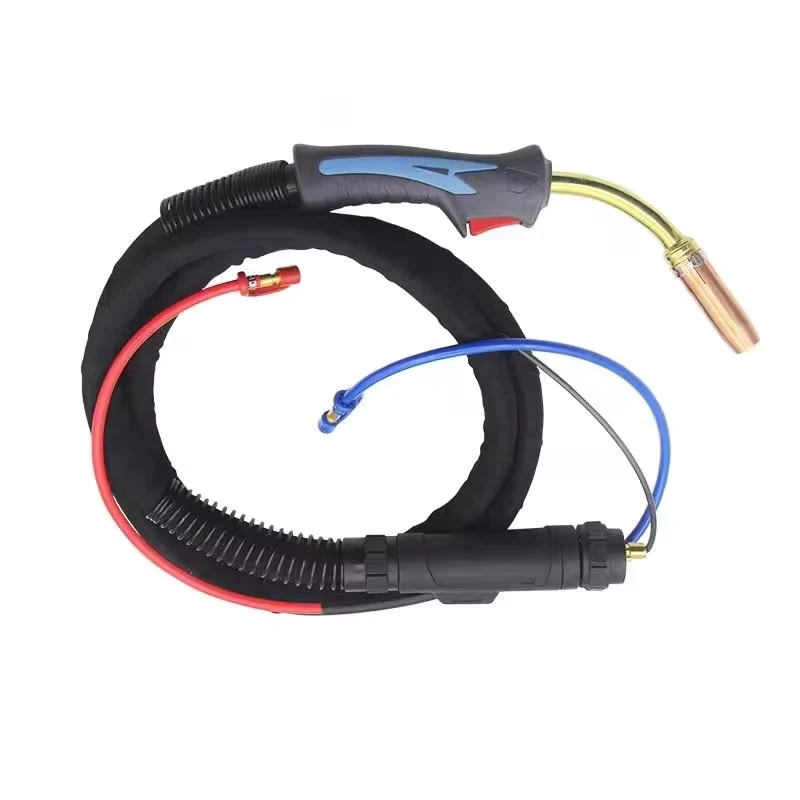 MIG MB501D Copper Water cooled Welding Gun CE Certified Equipped with European Connectors Swan Neck Design Used in Shipbuilding