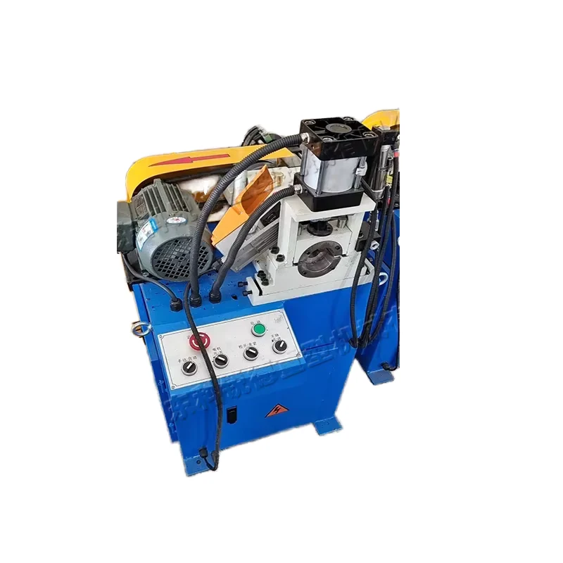 Metal Stainless Steel Round Pipe Round Bar Pallet Type Automatic Double head Chamfering Machine Equipment