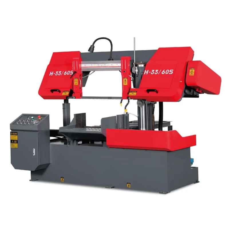 Metallic Horizontal Semi Automatic Band Saw Machine Blade Metal Cutting Equipment
