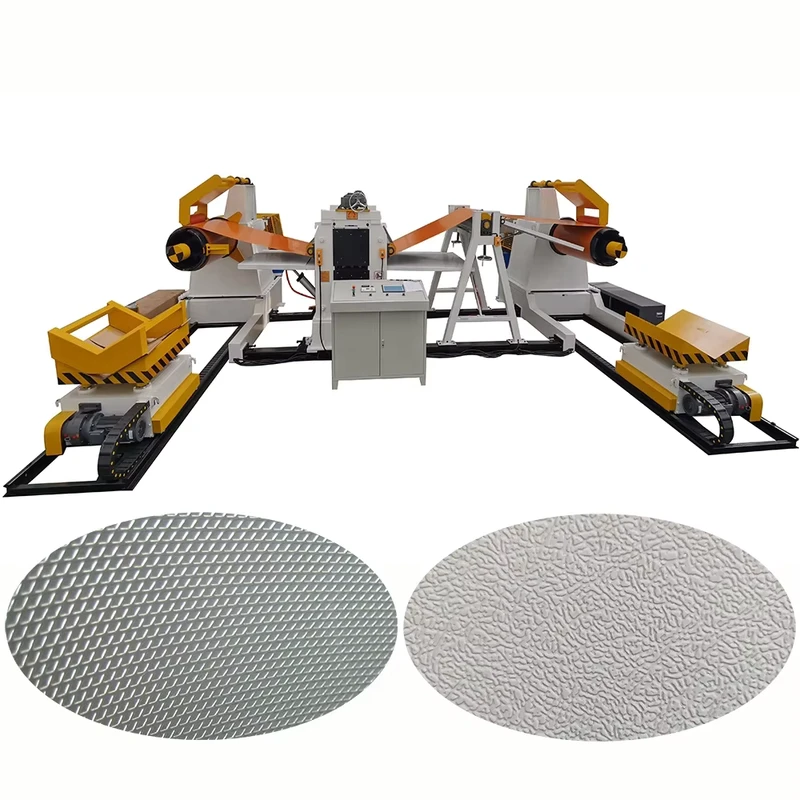 PPGI Color Steel Metal Sheet Steel Coiling Automatic Embossing Machine