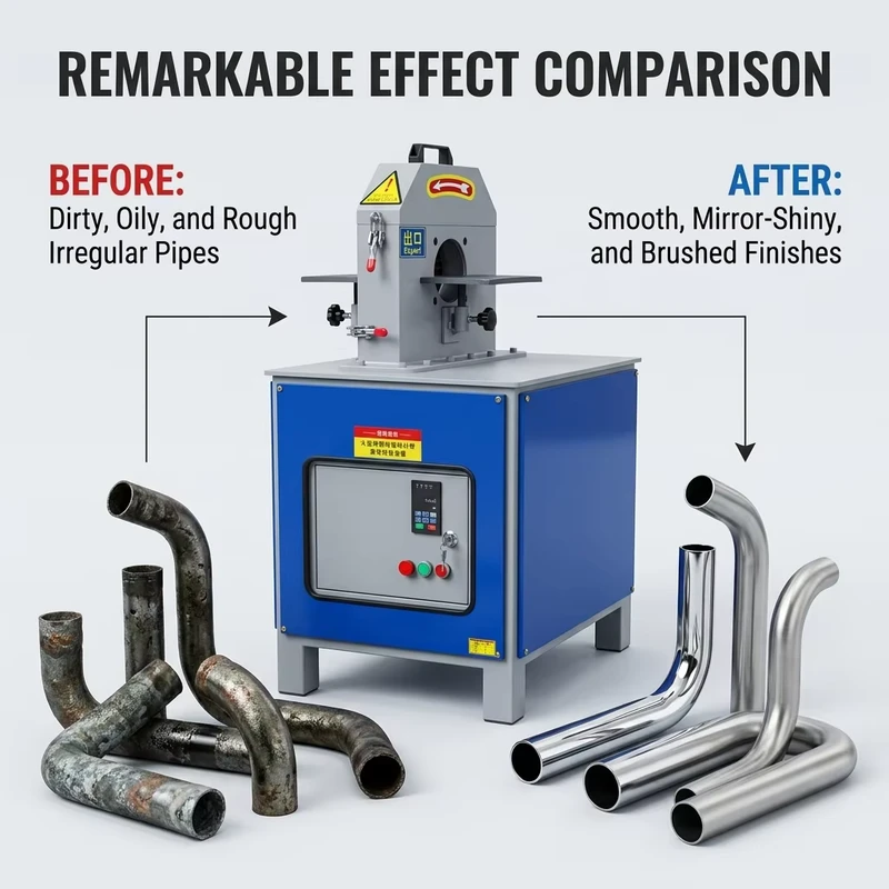 Pipe Bending rust Removal and Polishing Machine Metal Arc Pipe Bending Polishing Machine for Removing Stains and rust Stains