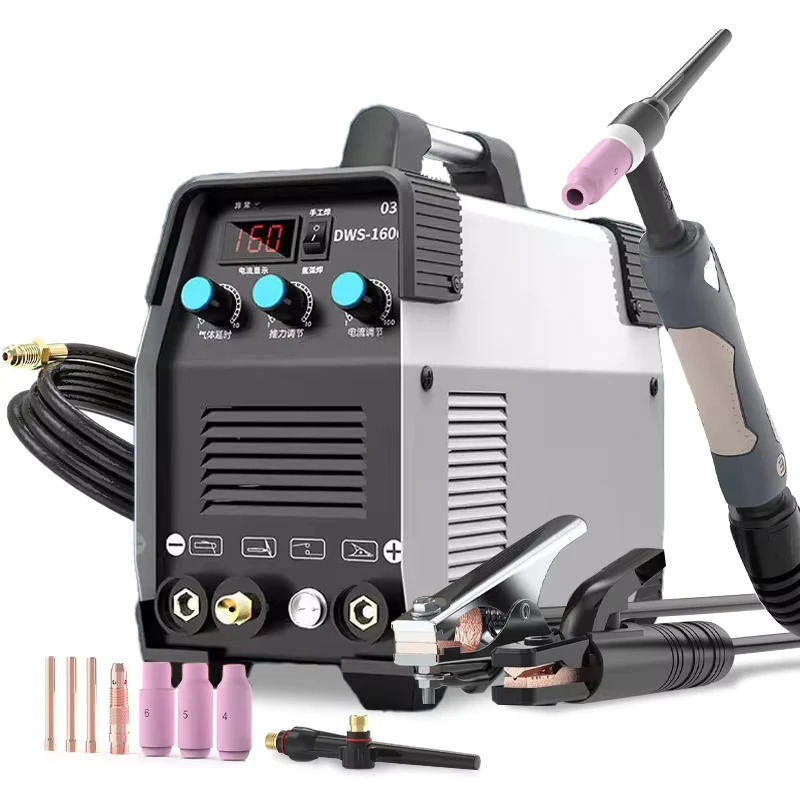 Portable 220v DC Mini Tig Welder MMA TIG Dc Gas Welding Machine IGBT Type for Stainless Steel New & Used