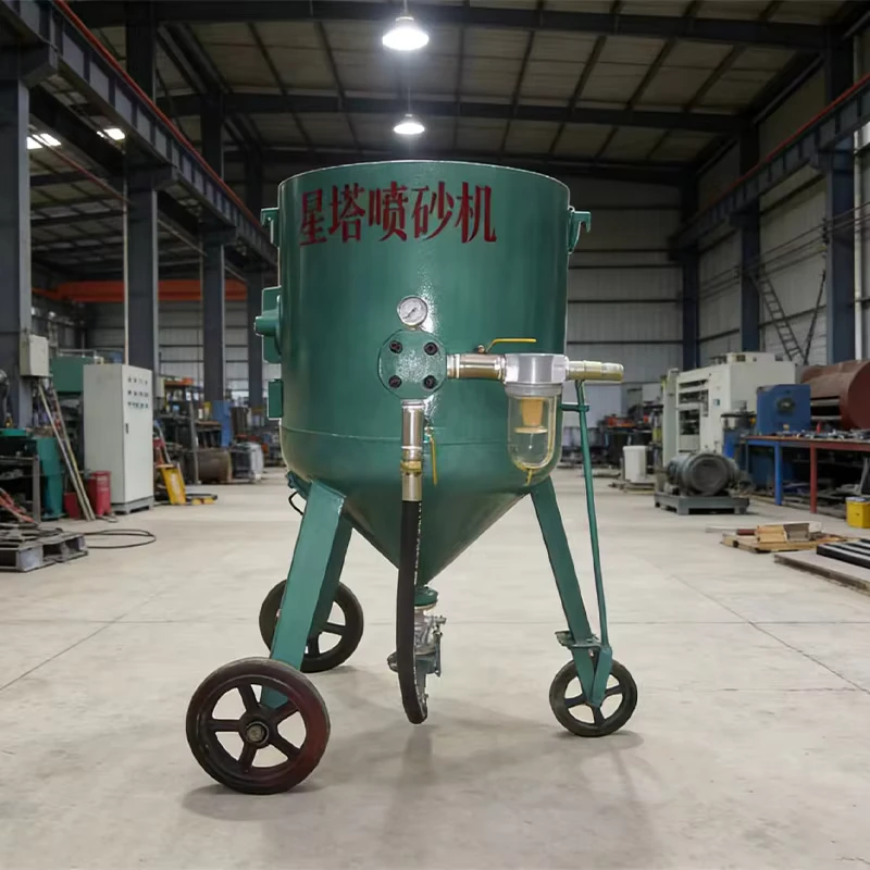 Portable Durable Hand Dustless Manual Industrial Sandblasting Machine for Metal
