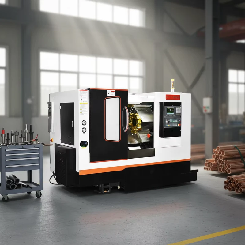 Precision Turret Slant Bed CNC Lathe Machine Industrial Automatic Metal CNC Lathe for Metal