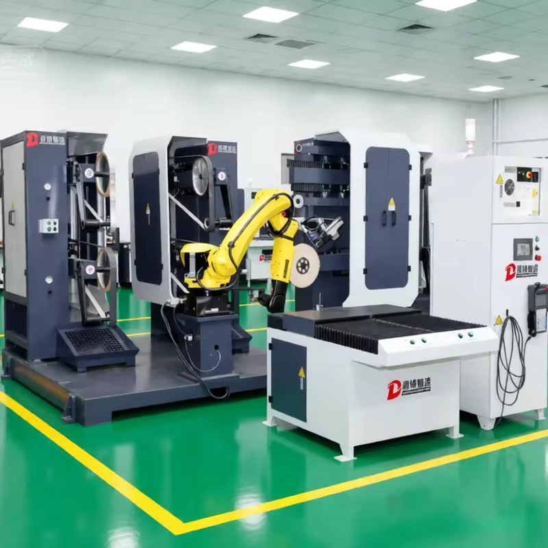 Quick Change Engine Valve Grinding Robot Arm Flywheel Clutch Pressure Plate Deburring Buffing Equipment Metal Polishing Machine