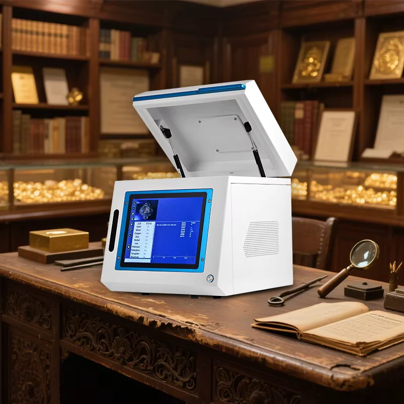Radiation Shielded XRF Gold Analyzer Active Protection Safe Precious Metals Purity Testing Machine