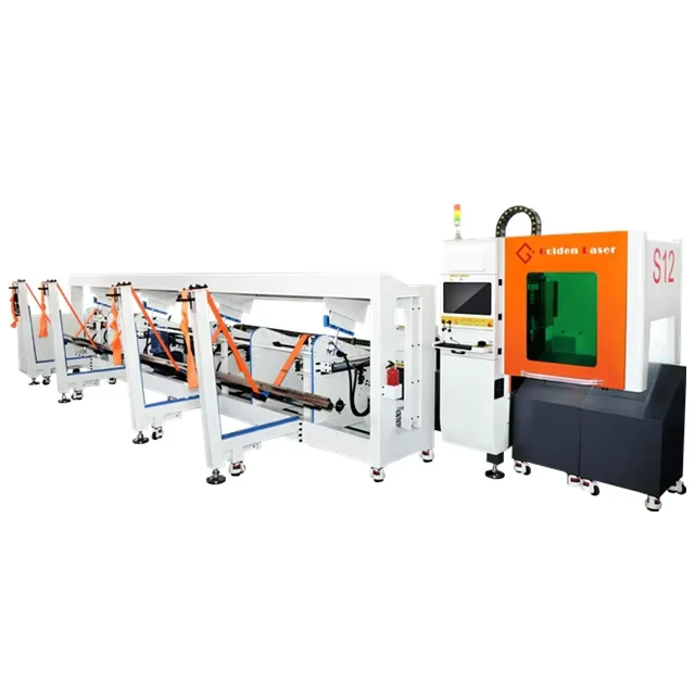 S16 Fiber Laser Cutting Machine 6M Tube Cypcut Control System Metal 3 Axis Water Cooling